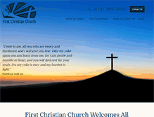 Tablet Screenshot of firstchristianashland.org